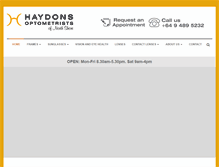 Tablet Screenshot of haydons.co.nz